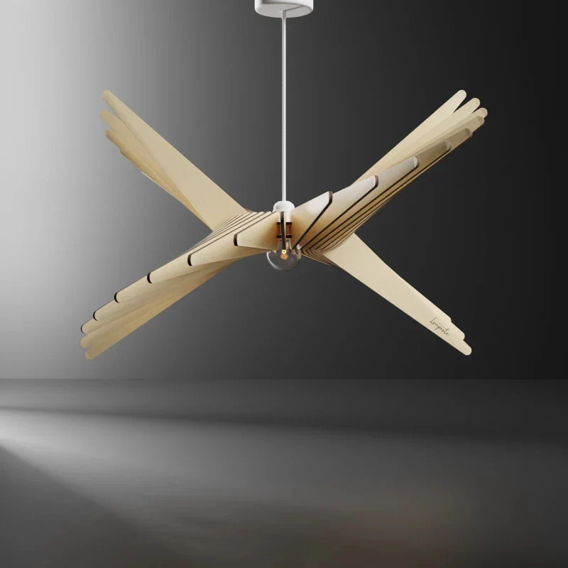 Suspension en bois design made in France - Albatros - Image 3