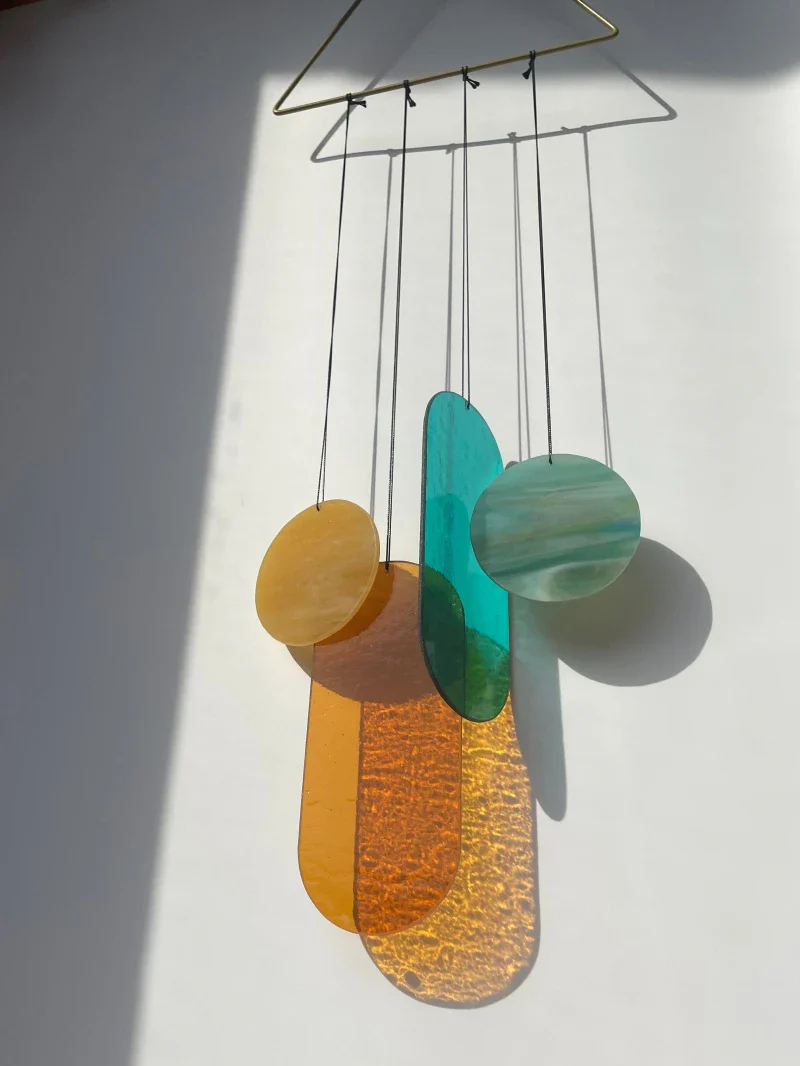 Suspension en Verre Artisanale - Pièce Unique, Fait Main - Image 10