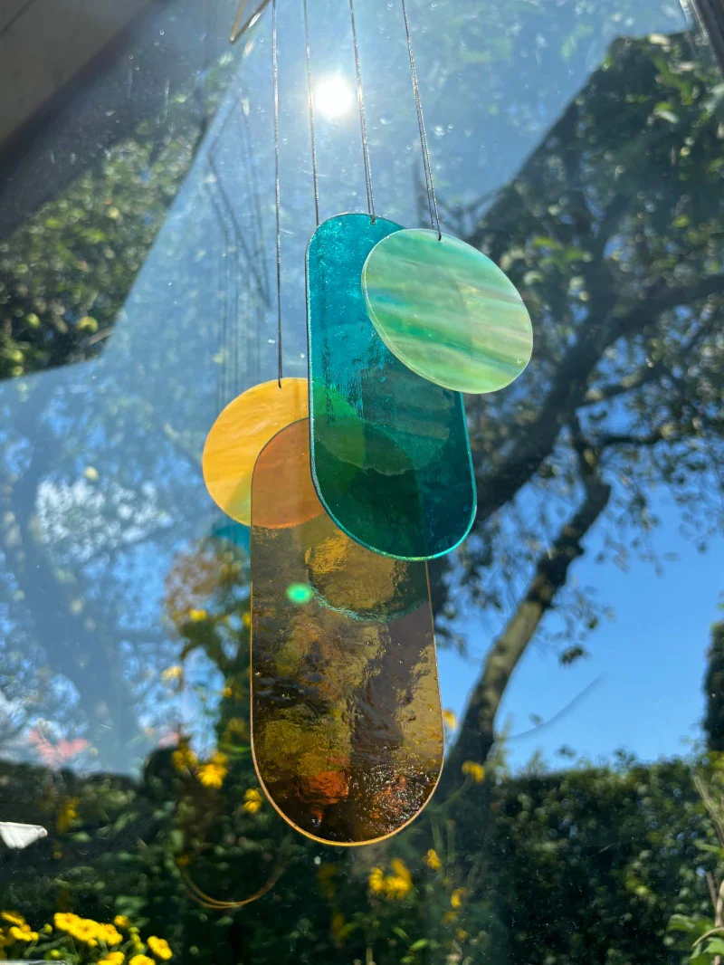 Suspension en Verre Artisanale - Pièce Unique, Fait Main - Image 11