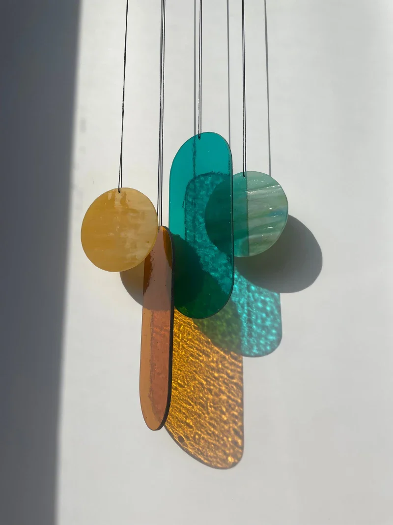 Suspension en Verre Artisanale - Pièce Unique, Fait Main - Image 12