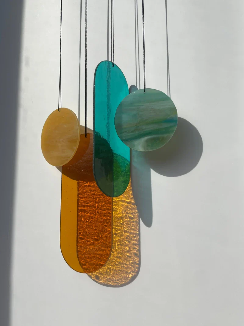 Suspension en Verre Artisanale - Pièce Unique, Fait Main - Image 13