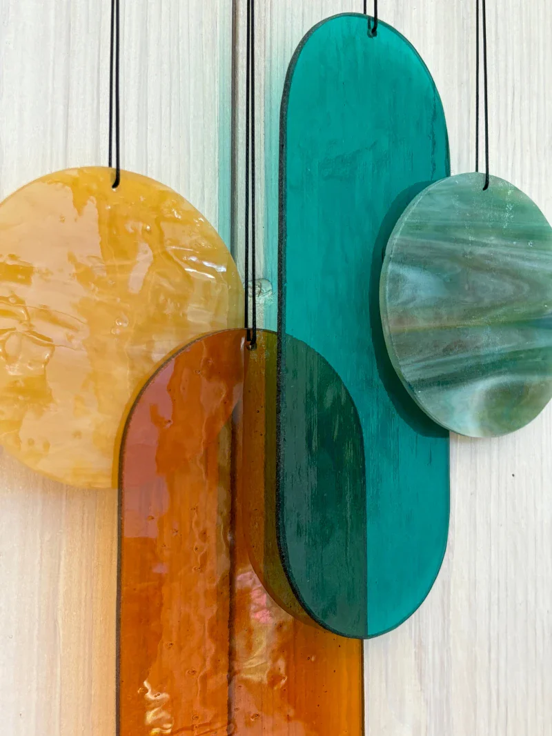 Suspension en Verre Artisanale - Pièce Unique, Fait Main - Image 14