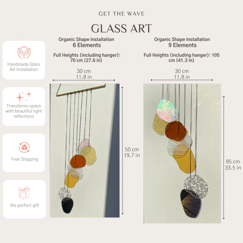 Suspension en verre - Fait Main - Image 10