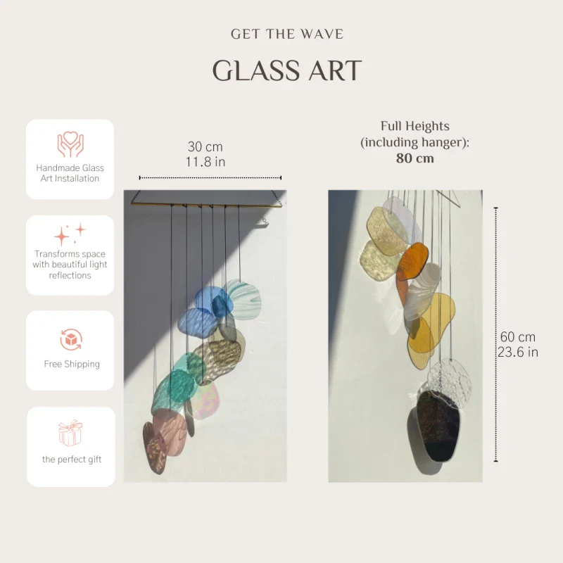 Suspension en verre - Fait Main - Image 11