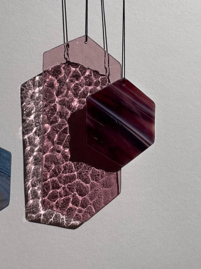 Suspension en verre géométrique fait main - Image 9