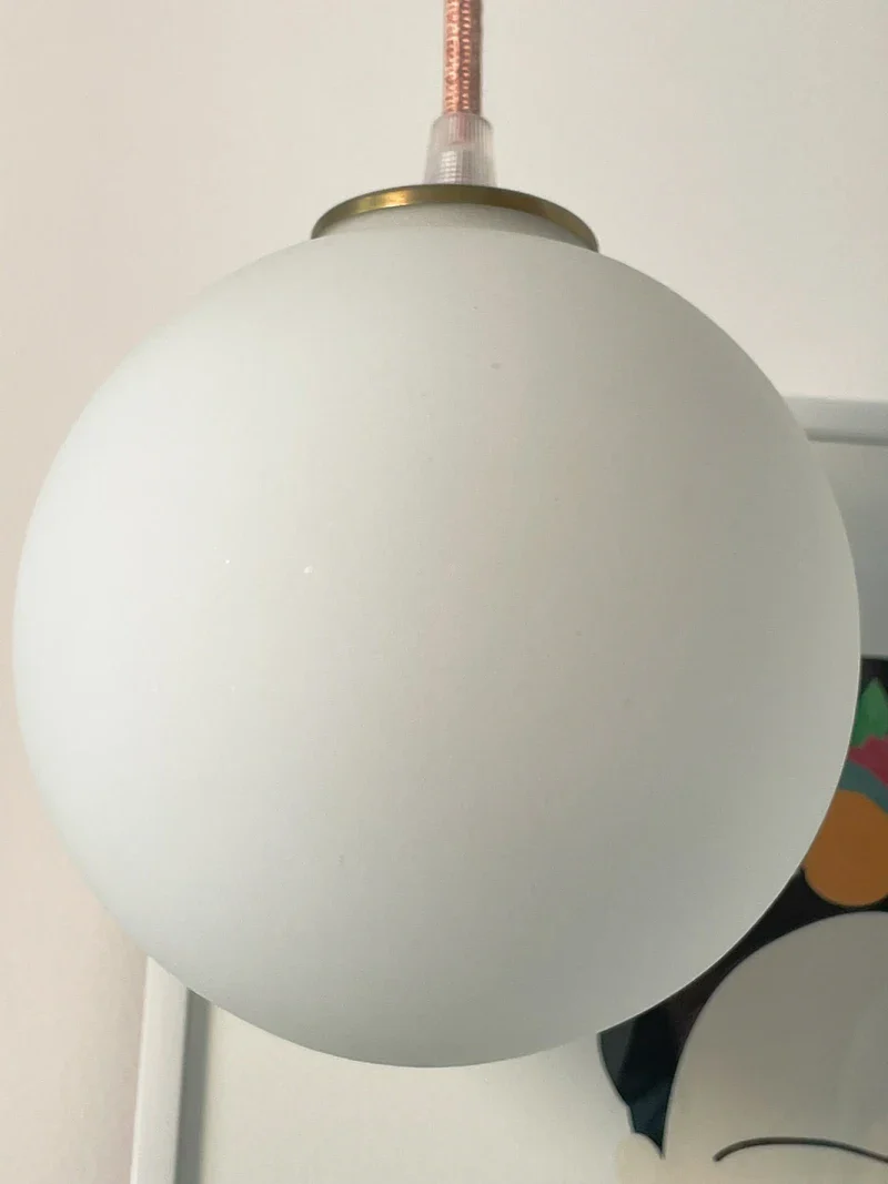 Suspension - Globe en verre Opaline - Louna - Image 4