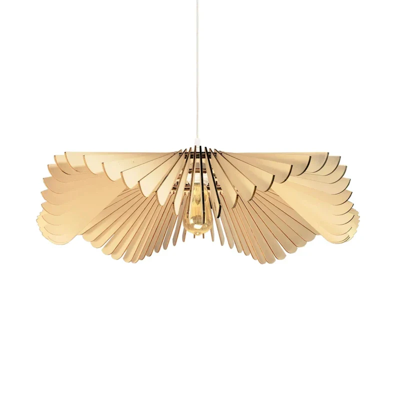 Suspension luminaire au design floral - Rose - Image 14