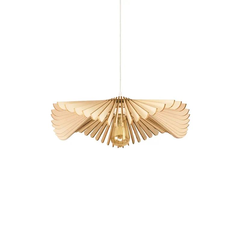 Suspension luminaire au design floral - Rose - Image 15