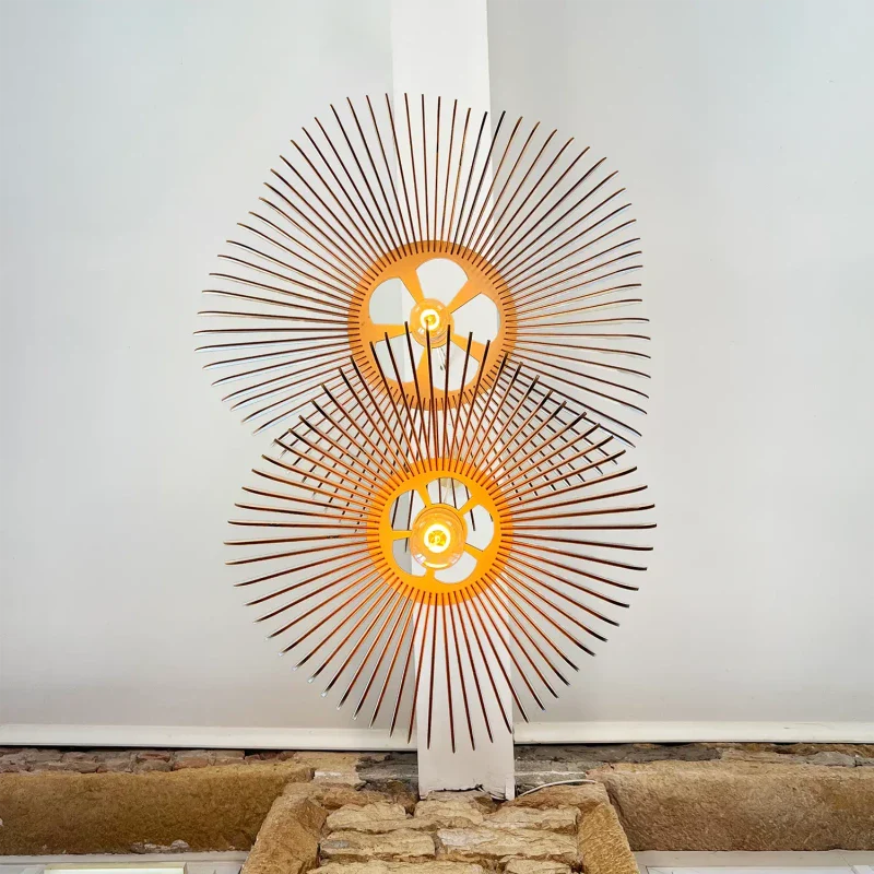 Suspension luminaire au design floral - Rose - Image 4