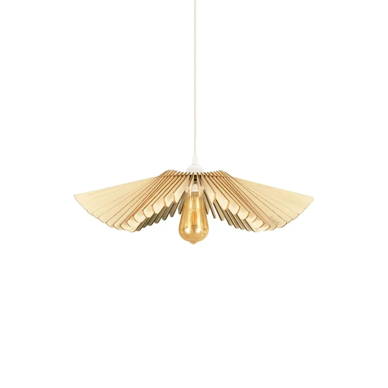 Suspension luminaire au design floral - Rose - Image 6