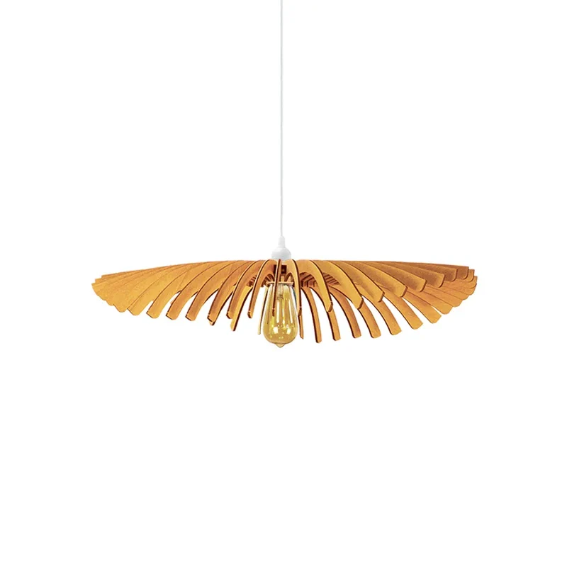 Suspension luminaire en chêne teintée- Cygne - Image 5