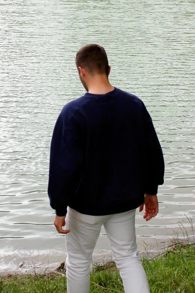 Sweat Bleu Marine - "Boom boom" - Image 5