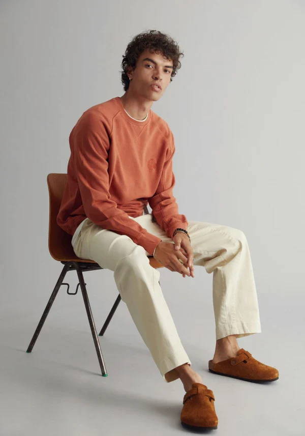 Sweat en coton bio Rouille - Anton - Image 3