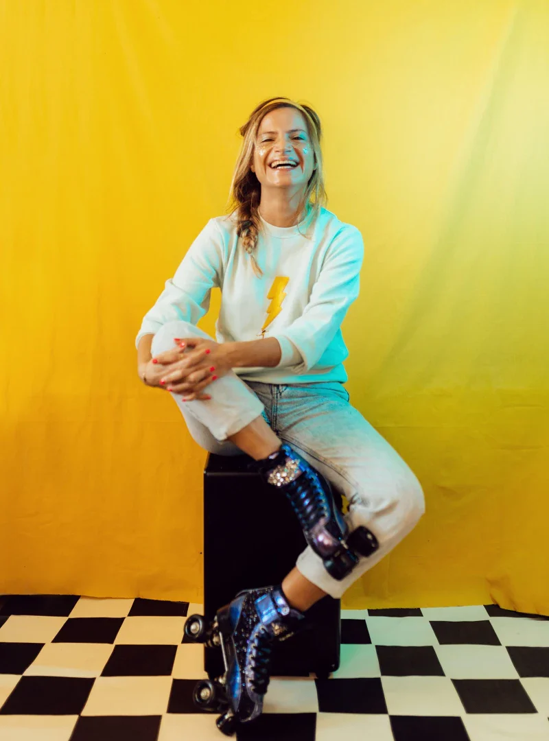 Sweat en coton bio unisexe – La foudre - Image 2