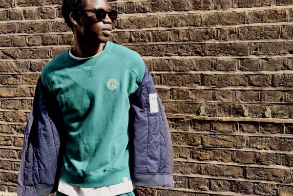 Sweat en coton bio Vert canard - Anton - Image 3