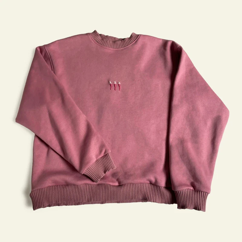 Sweat en coton unisexe - Pink Spicy - Image 4