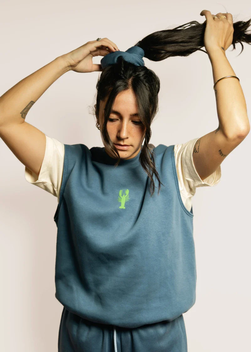 Sweat sans manche avec Homard brodé - Image 5