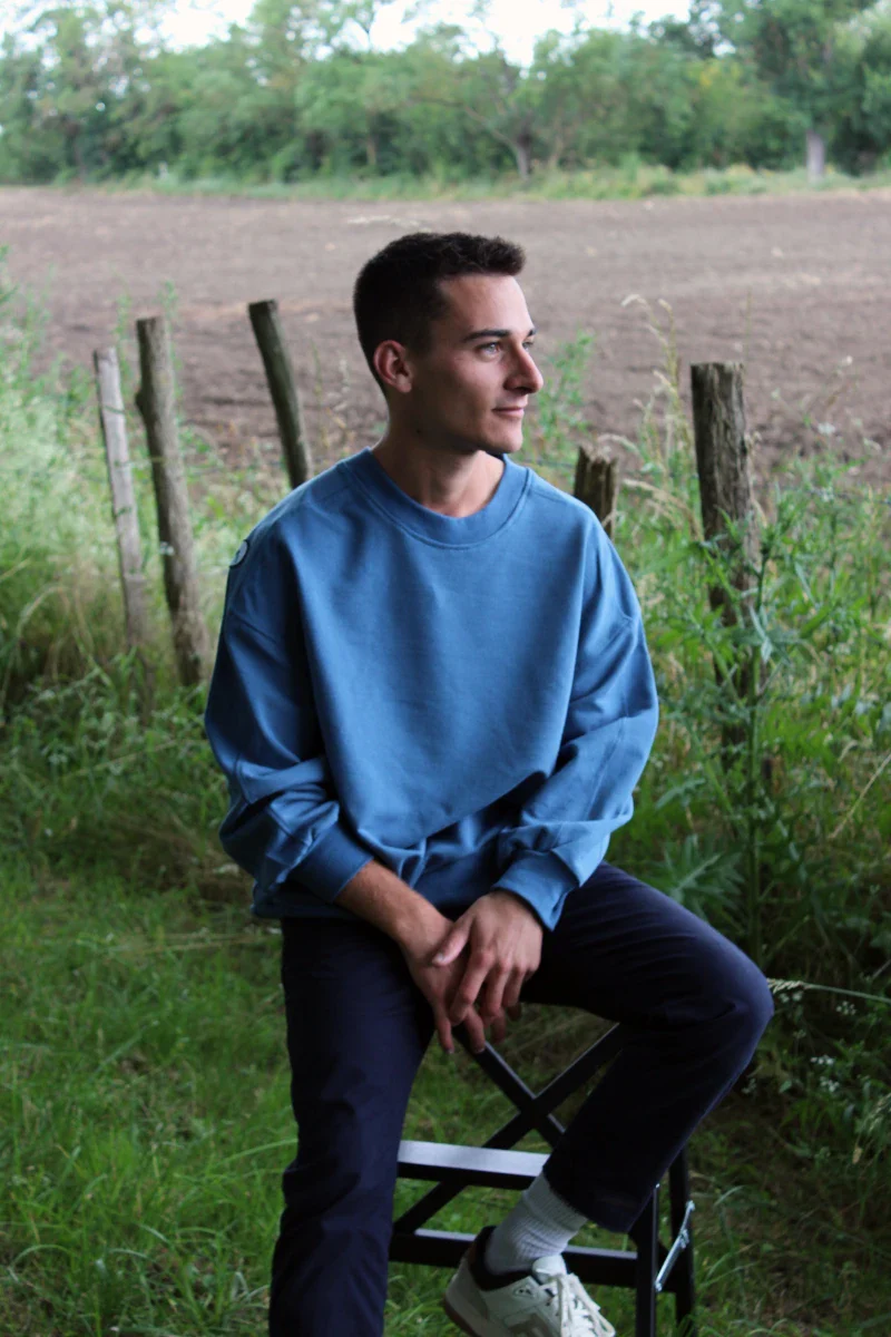 Sweat bleu - "Save the oceans please" - Image 4