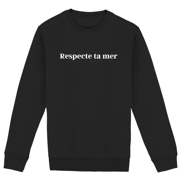 Sweat-shirt unisexe en coton bio - Respecte ta mer - Image 10