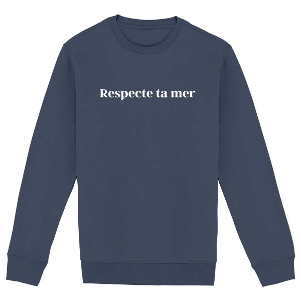 Sweat-shirt unisexe en coton bio - Respecte ta mer - Image 11