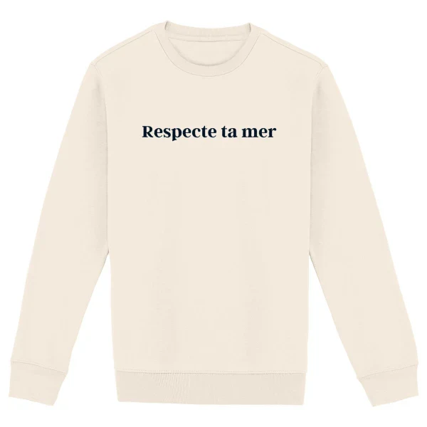 Sweat-shirt unisexe en coton bio - Respecte ta mer - Image 8