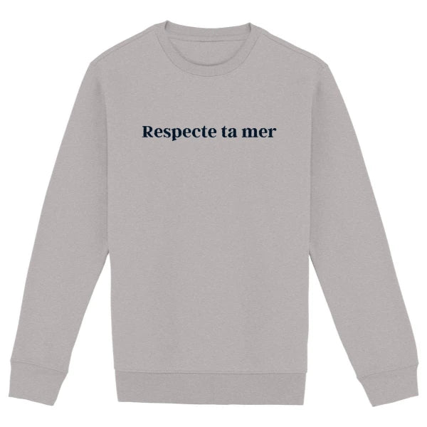 Sweat-shirt unisexe en coton bio - Respecte ta mer - Image 9