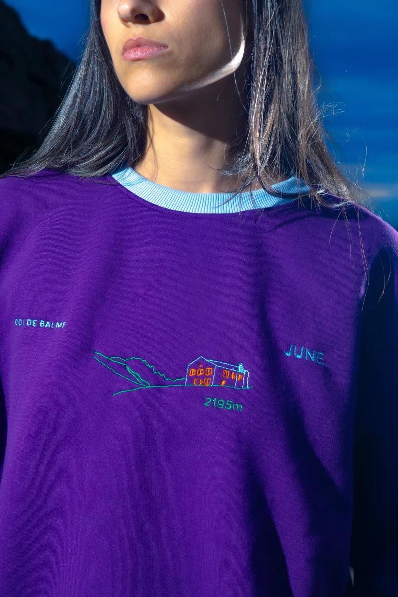 Sweat unisex brodé "Col de Balme" - Image 3