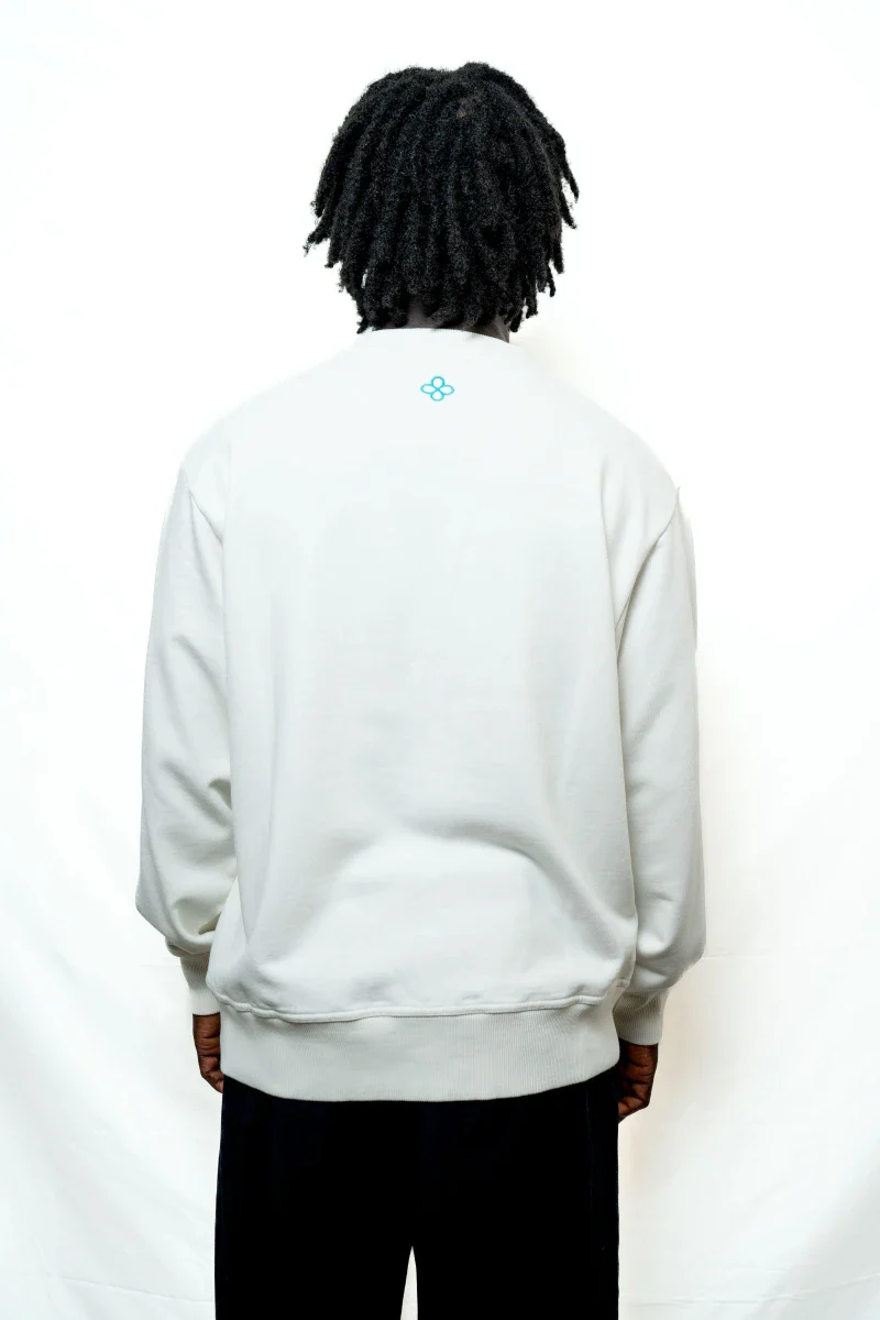 Sweat unisexe brodé en Coton Bio - Fleur de vie - Image 19