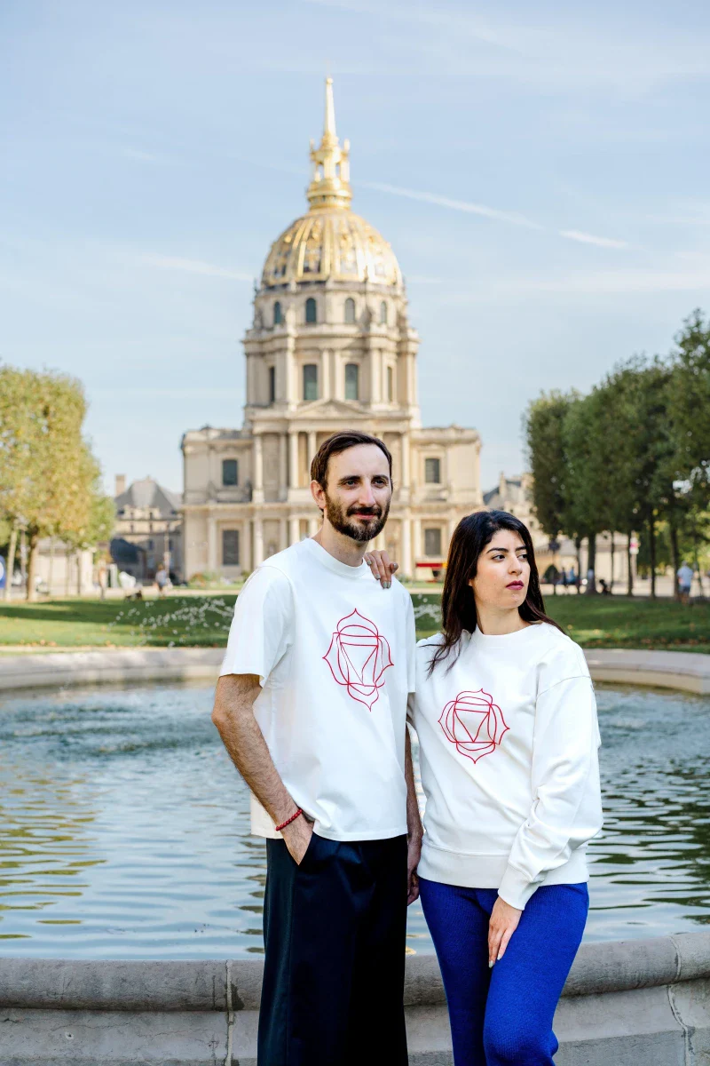 Sweat unisexe en Coton Bio - Chakra Racine - Image 2