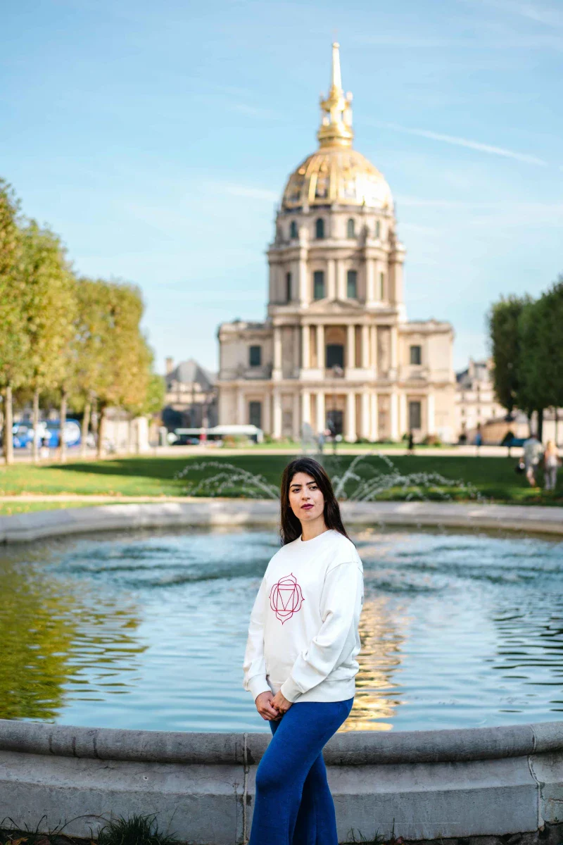 Sweat unisexe en Coton Bio - Chakra Racine - Image 3