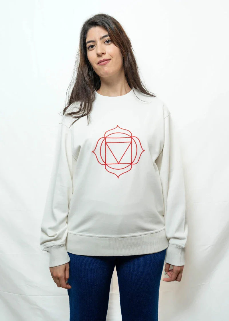 Sweat unisexe en Coton Bio - Chakra Racine - Image 7