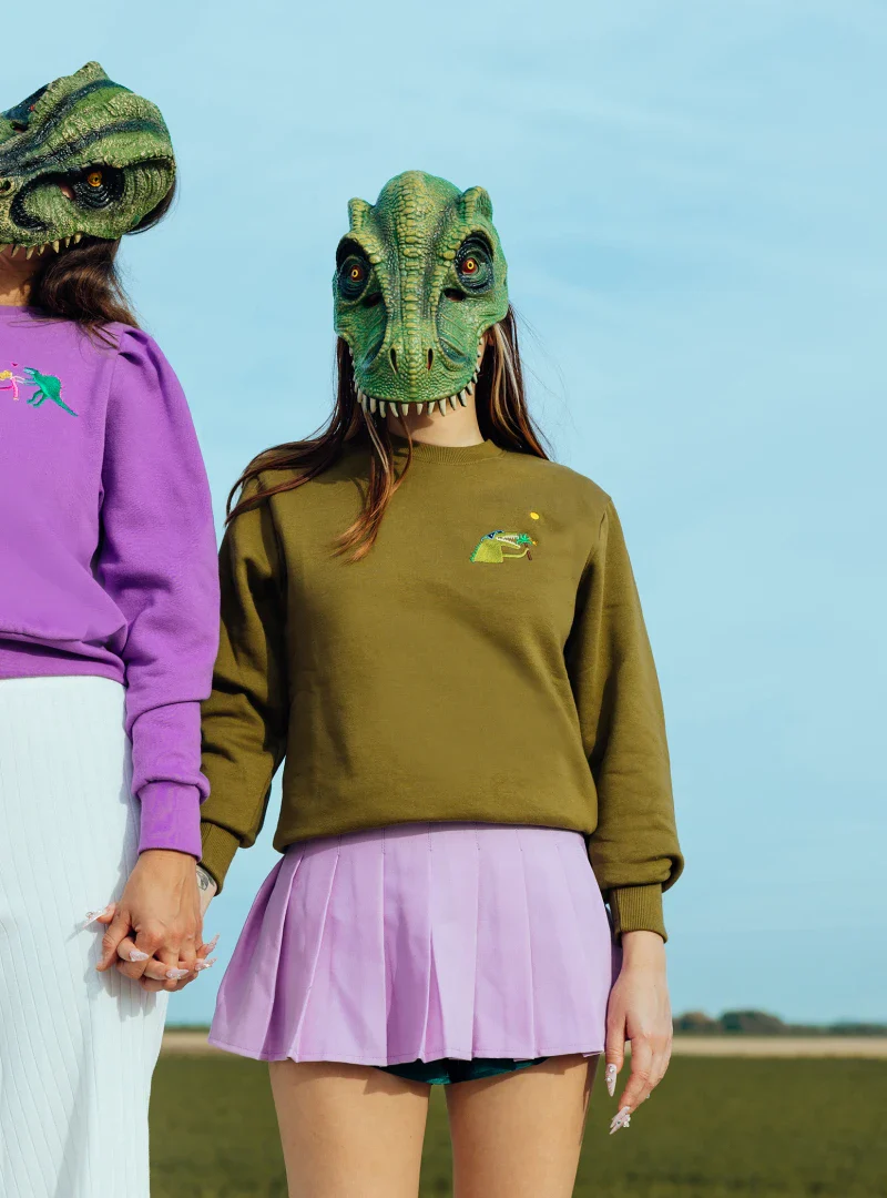 Sweat unisexe en coton bio – Dino Apéro - Image 12