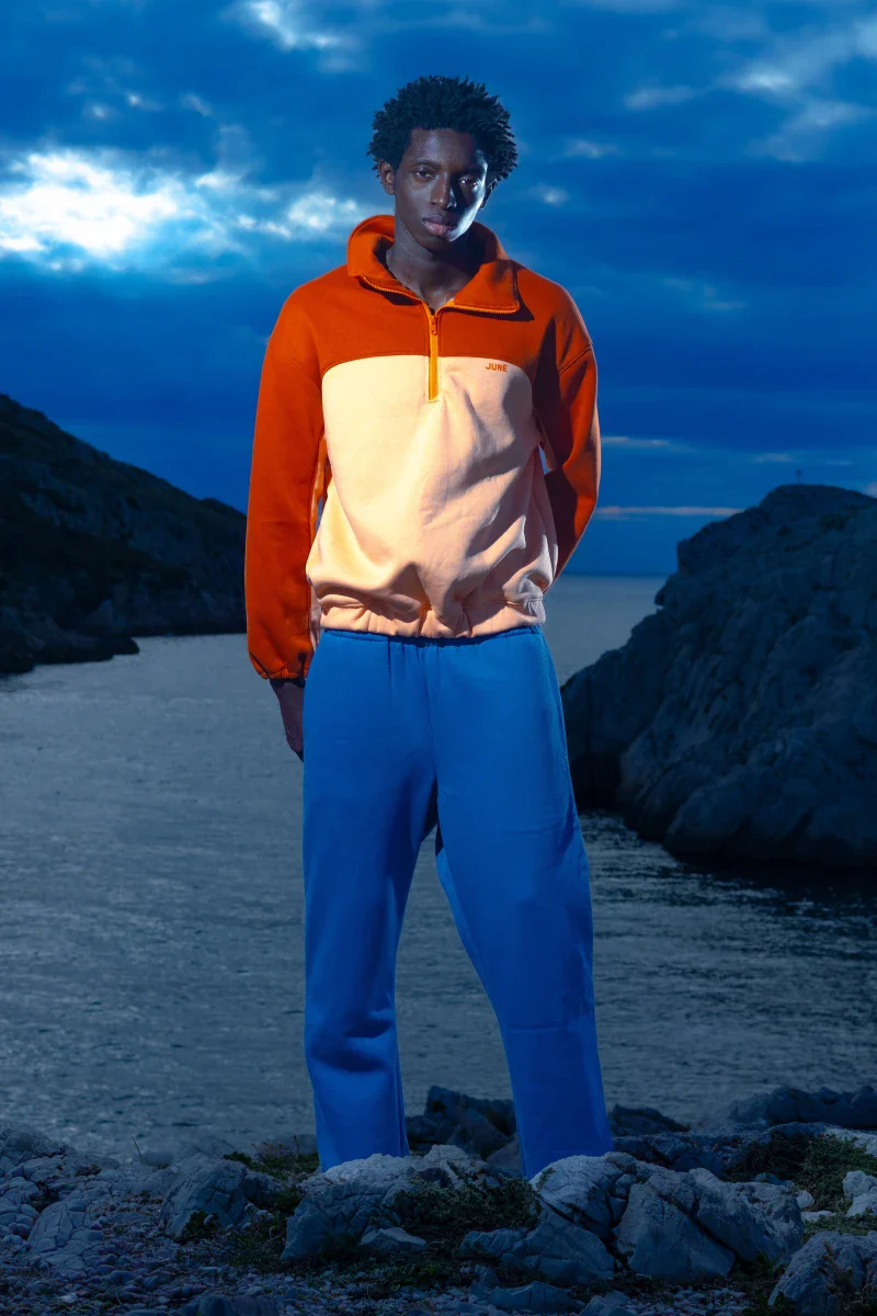 Sweat zip bicolore - Horizon - Image 2