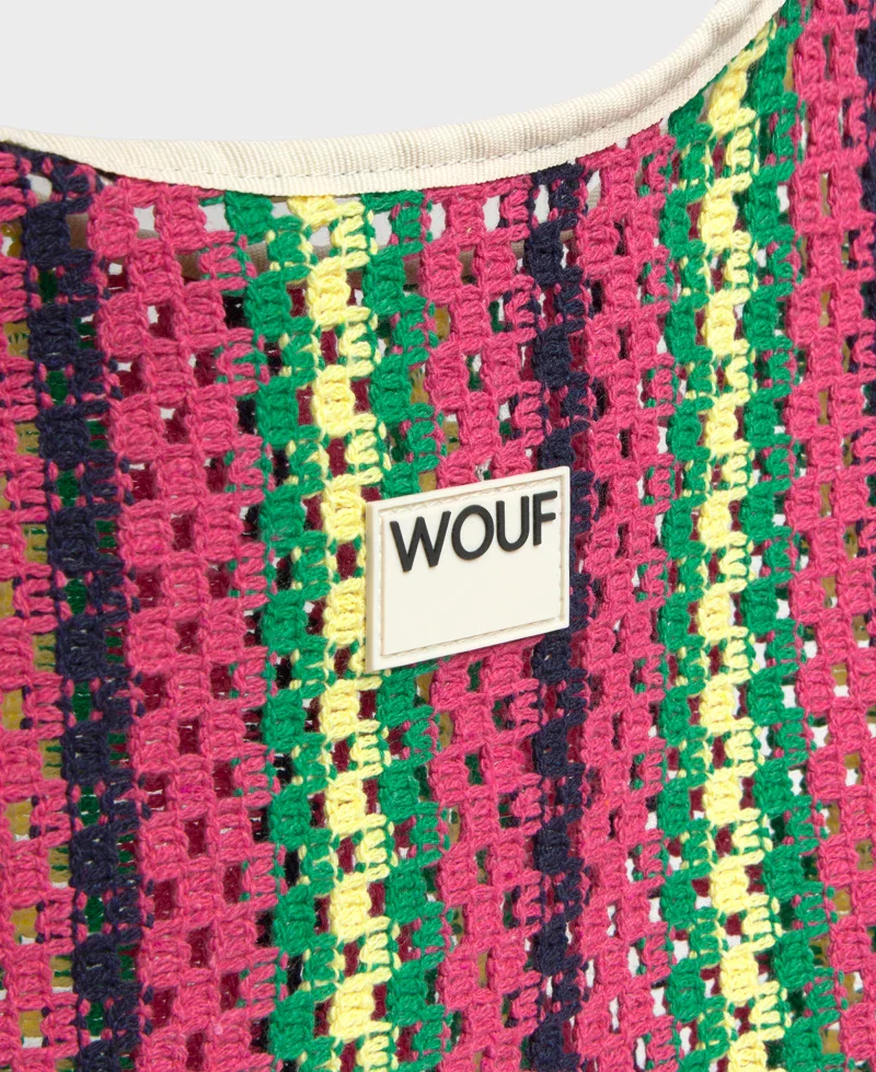 Sac Top en crochet imprimé rayé - plusieurs coloris - Image 10