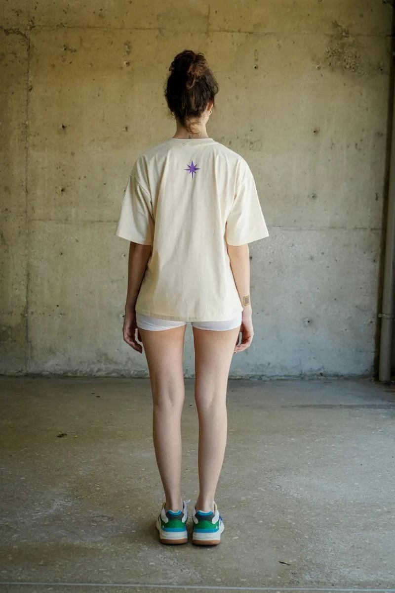 T-shirt beige en coton - Athena - Image 14