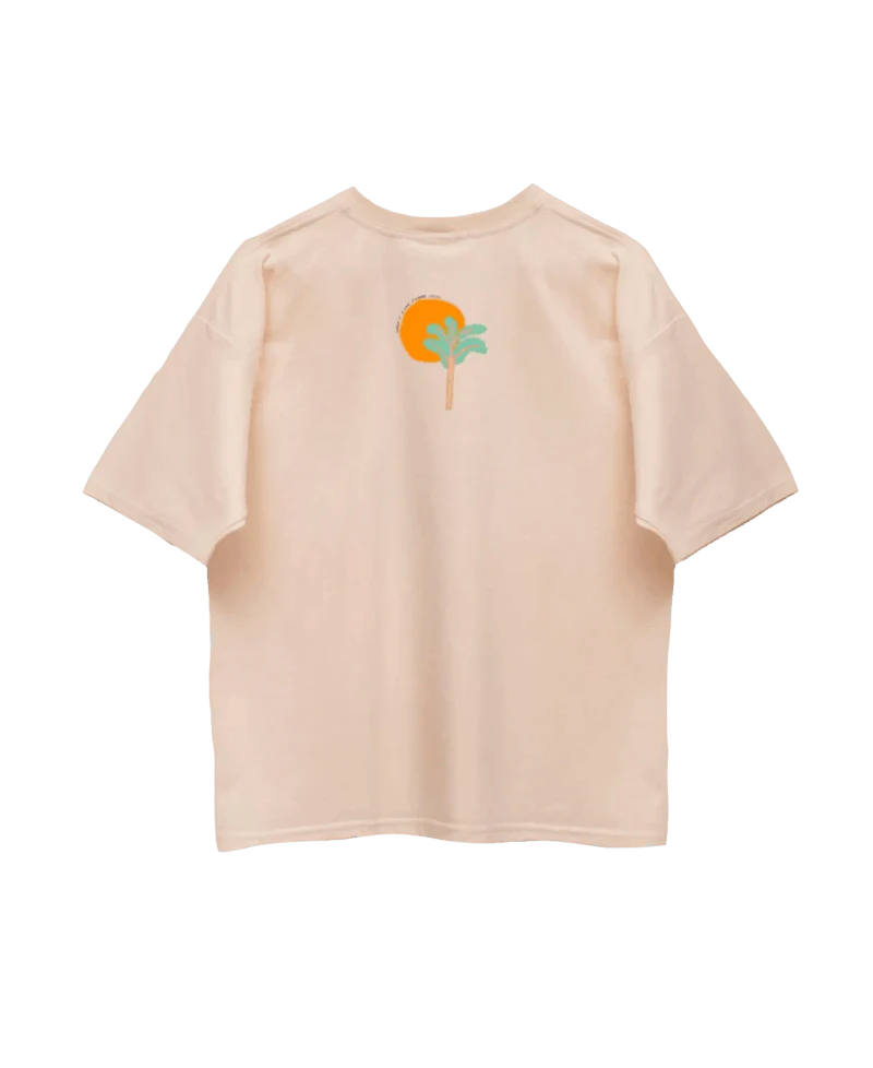 T-shirt beige en coton bio fait main - Dromamour - Image 11