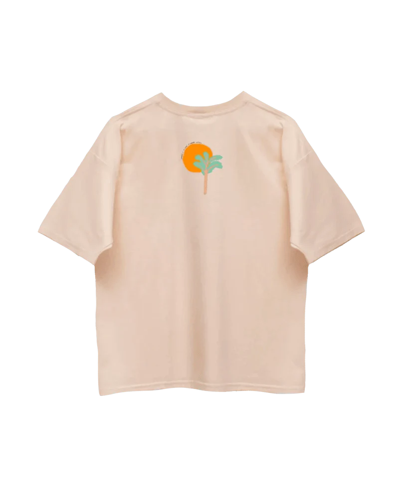 T-shirt beige en coton bio fait main - Dromamour - Image 16