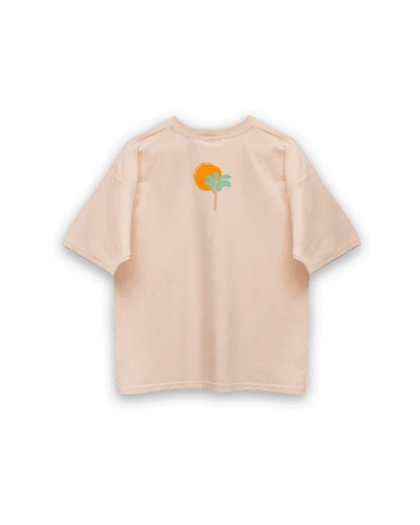 T-shirt beige en coton bio fait main - Dromamour - Image 7