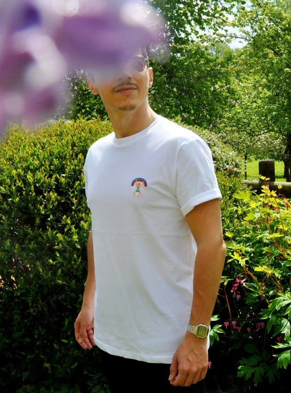T-shirt blanc Rainbow Girl & Man - Image 10