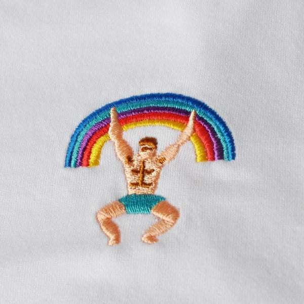 T-shirt blanc Rainbow Girl & Man - Image 14