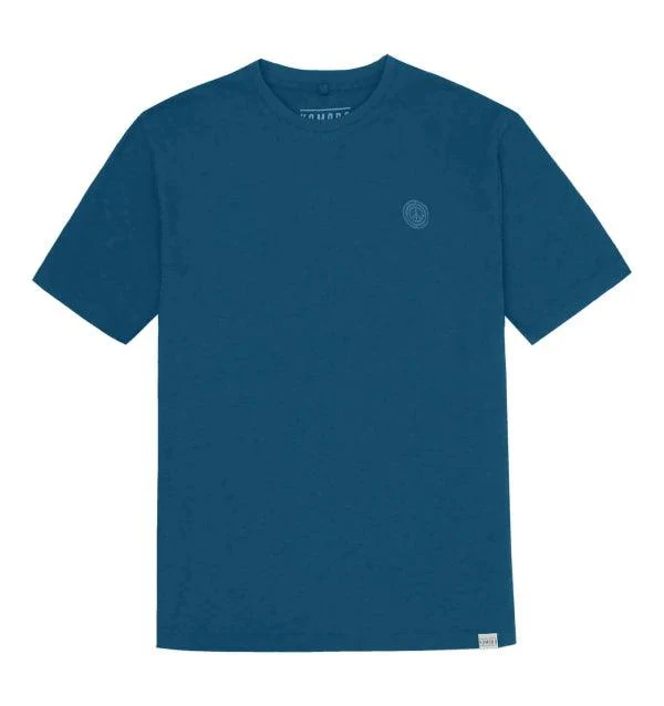 T-shirt bleu sarcelle pour homme en coton bio - Kin - Image 3