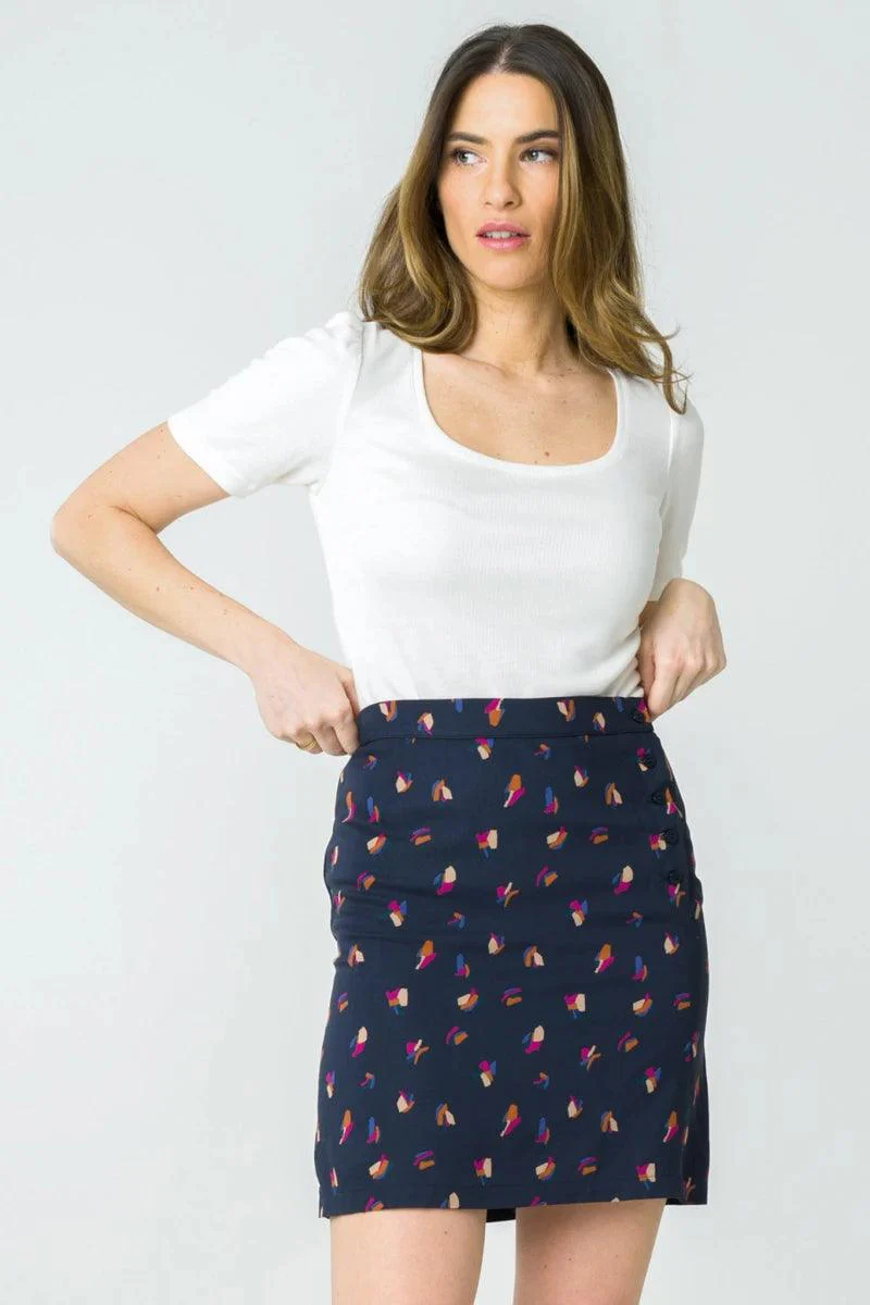 T-shirt col carré blanc - Hoya - Image 6