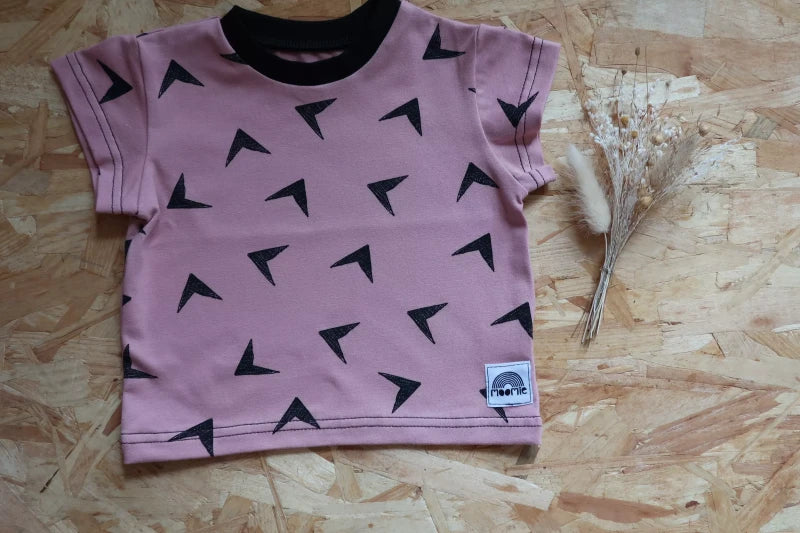 T-shirt coloré pour bébé et enfant - Fabrication française, imprimé flèches - Image 5