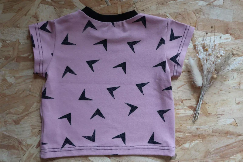 T-shirt coloré pour bébé et enfant - Fabrication française, imprimé flèches - Image 7