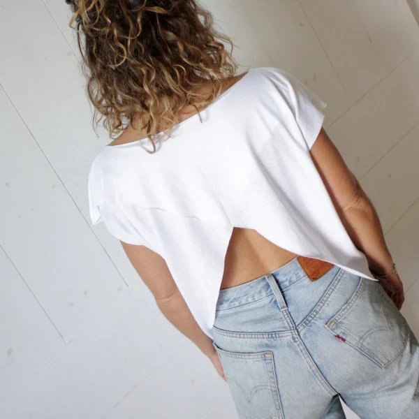 T-shirt dos ouvert - plusieurs coloris - Image 12