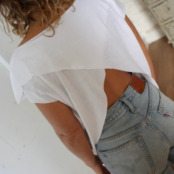 T-shirt dos ouvert - plusieurs coloris - Image 6