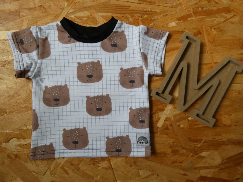 T-shirt en coton bio pour bébés et enfants - Imprimé Ours - Image 3