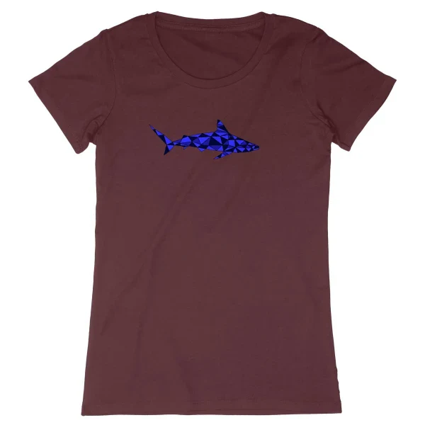T-shirt femme en coton bio - Requin - Image 7