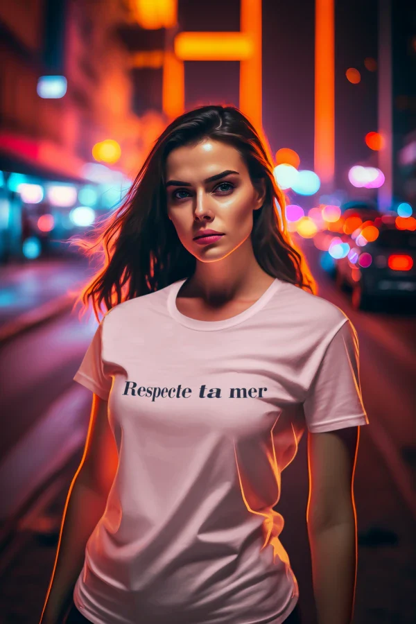 T-shirt femme en coton bio - Respecte ta mer - Image 13