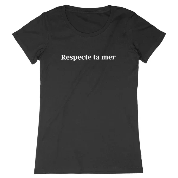T-shirt femme en coton bio - Respecte ta mer - Image 18